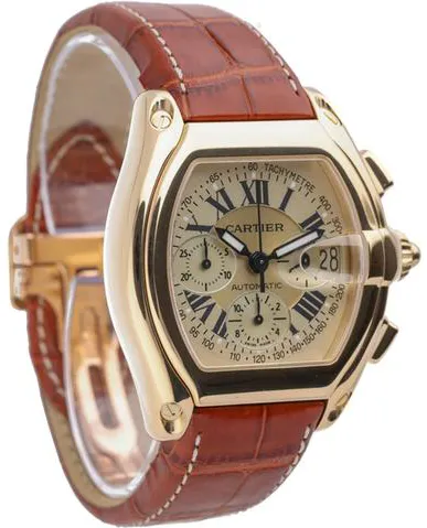 Cartier Roadster 2619 48mm Yellow gold Champagne 4