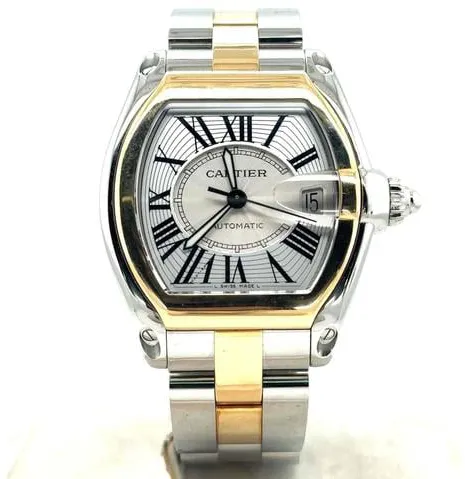 Cartier Roadster w62031y4 38mm Stainless steel Silver