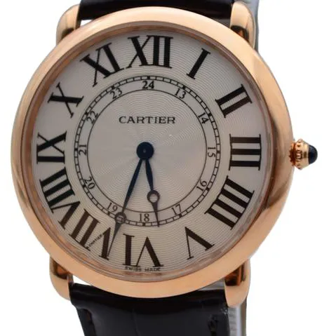 Cartier Ronde Louis Cartier W6801004 42mm Rose gold Silver