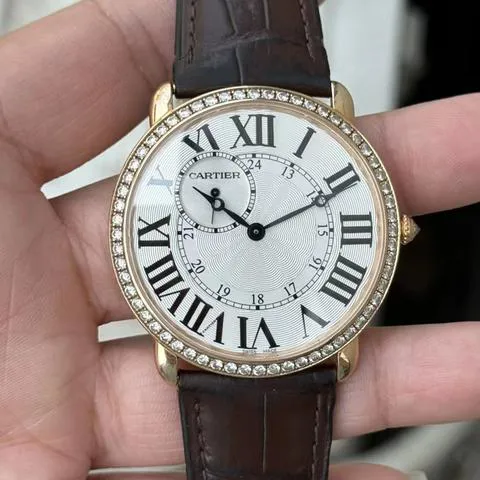 Cartier Ronde Louis Cartier WR007001 42mm Rose gold Silver