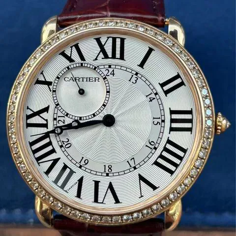 Cartier Ronde Louis Cartier WR007001 42mm Rose gold Silver