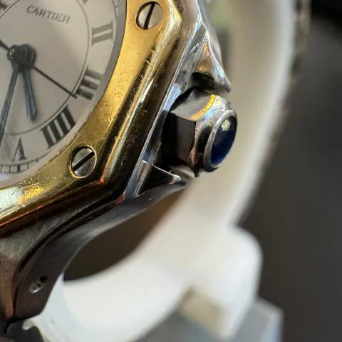 Cartier Santos 0907 25mm Yellow gold and Stainless steel White 1