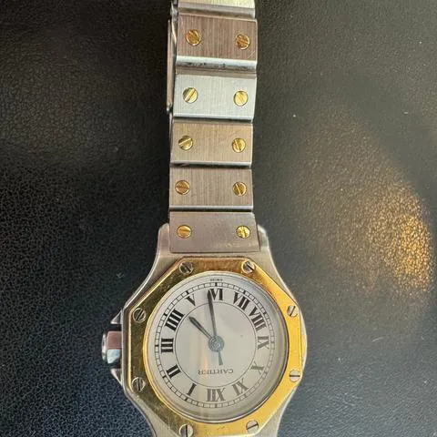 Cartier Santos 0907 25mm Yellow gold and Stainless steel White 7