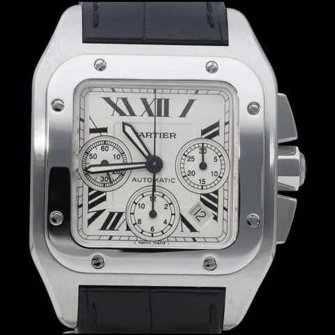 Cartier Santos W20090X8 41mm Stainless steel White