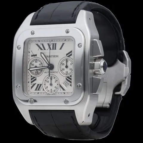 Cartier Santos W20090X8 41mm Stainless steel White 1