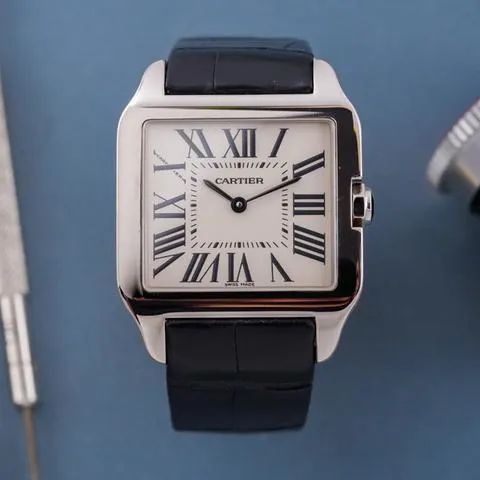 Cartier Santos W2009451 30.5mm White gold White