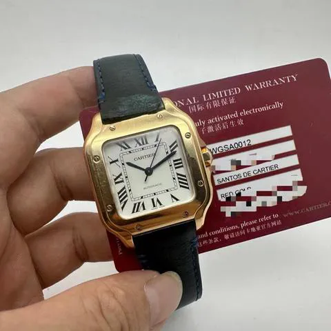 Cartier Santos WGSA0012 35mm Rose gold Silver