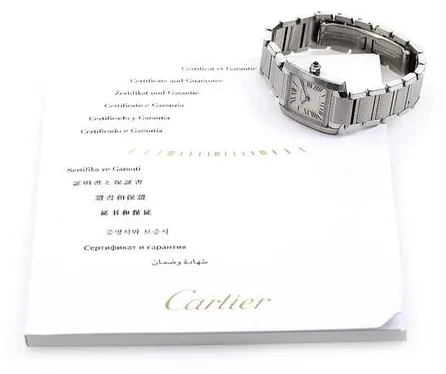 Cartier Tank Française W51008Q3 20mm Stainless steel Champagne 4