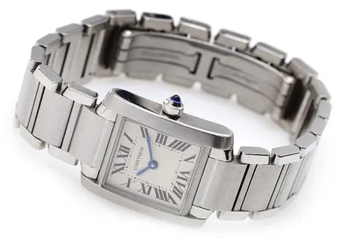 Cartier Tank Française W51008Q3 20mm Stainless steel Champagne 6