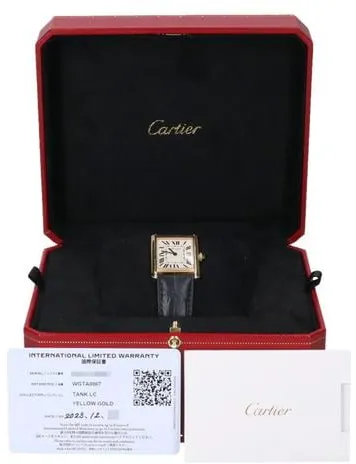 Cartier Tank Louis Cartier WGTA0067 33.5mm Yellow gold Silver 5