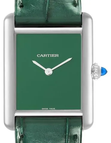 Cartier Tank WSTA0056 33.5mm Stainless steel Green