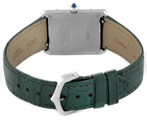 Cartier Tank WSTA0056 33.5mm Stainless steel Green 5