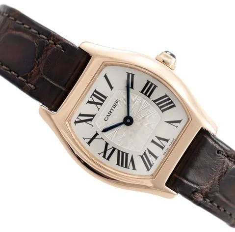 Cartier Tortue W1556360 24mm Rose gold Silver