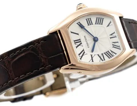 Cartier Tortue W1556360 24mm Rose gold Silver 7