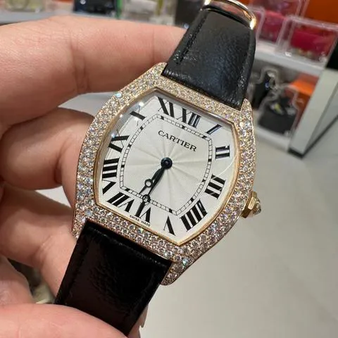 Cartier Tortue WA503951 43mm Rose gold Silver