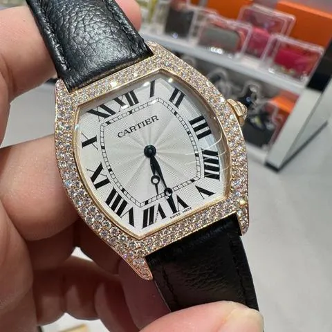 Cartier Tortue WA503951 43mm Rose gold Silver 2