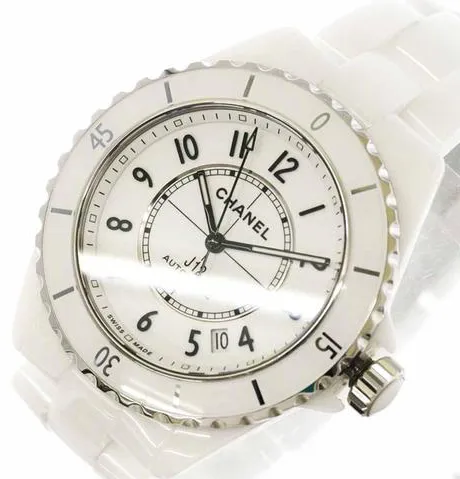 Chanel J12 H5700 39mm White ceramic White 6