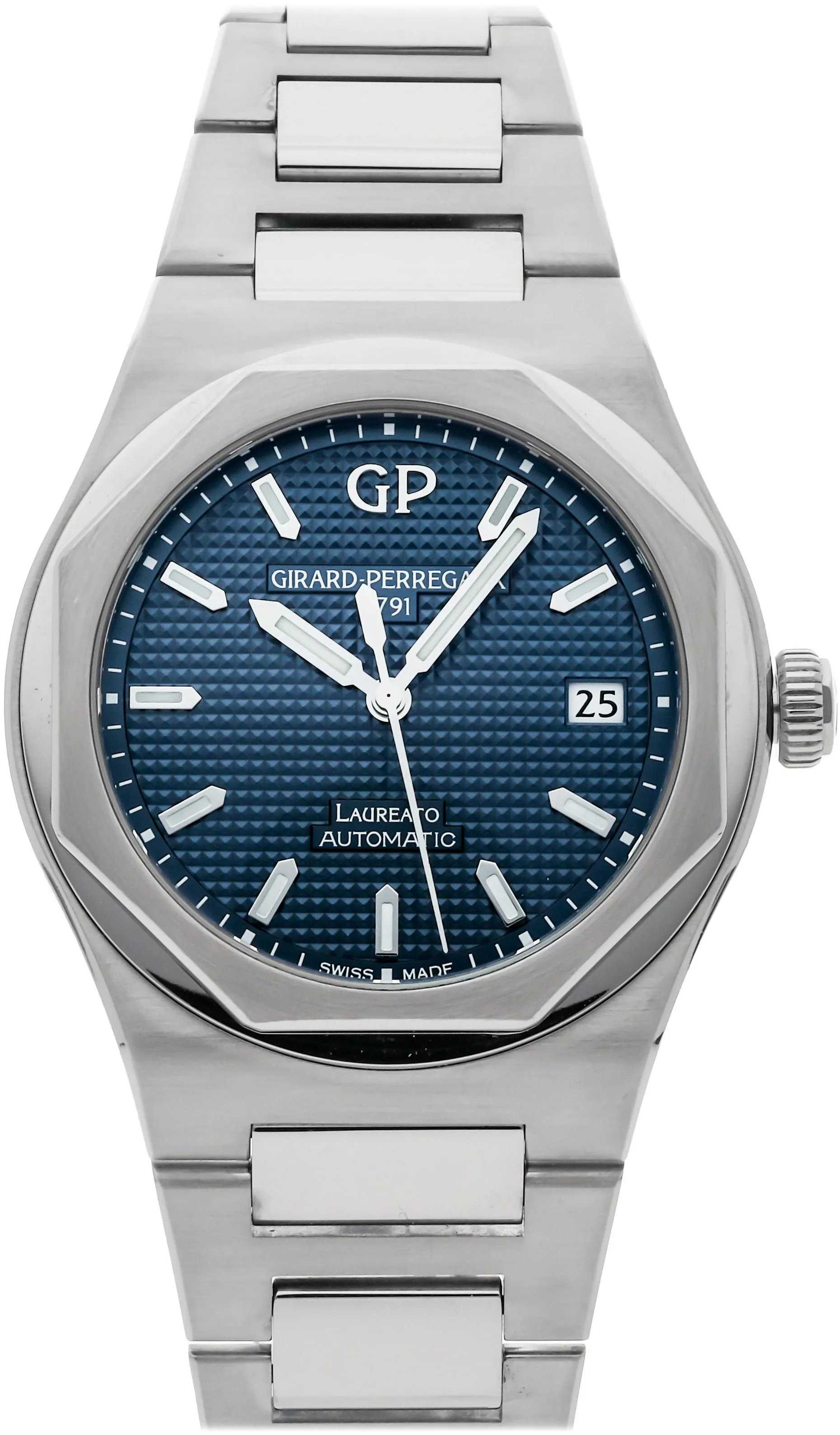 Girard-Perregaux Laureato 81005-11-431-11A 38mm Stainless steel Blue