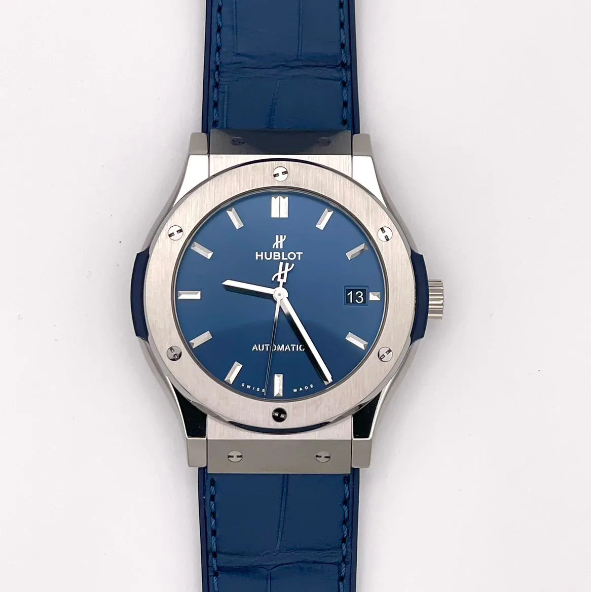 Hublot Classic Fusion 511.NX.7170.LR 45mm Titanium Blue