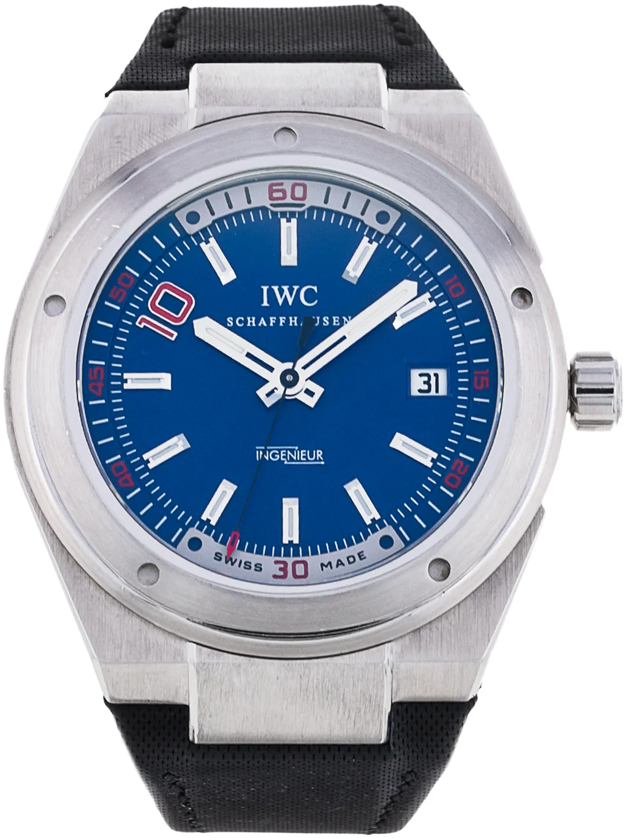 IWC Ingenieur IW323403 44mm Stainless steel Blue Baton