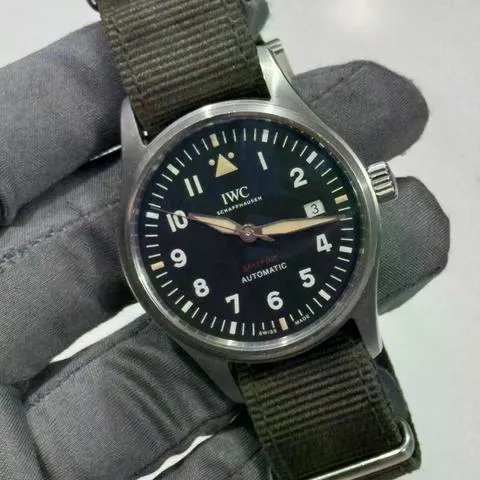 IWC Pilot IW326803 39mm Stainless steel Green 6