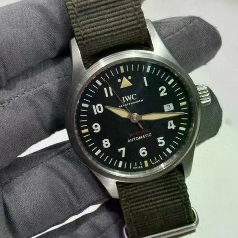 IWC Pilot IW326803 39mm Stainless steel Green 4