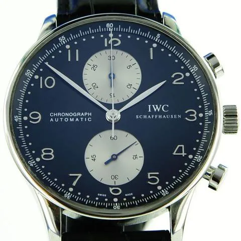 IWC Portuguese Chronograph 3714 41mm Stainless steel Black 4