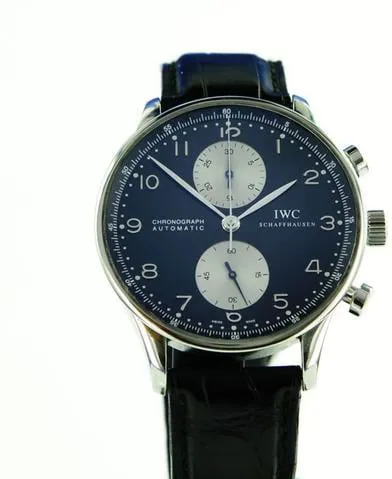 IWC Portuguese Chronograph 3714 41mm Stainless steel Black 5