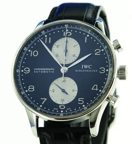 IWC Portuguese Chronograph 3714 41mm Stainless steel Black 8