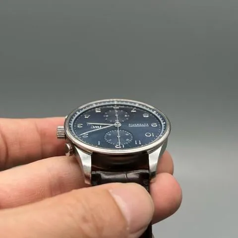 IWC Portuguese Chronograph IW371606 41mm Stainless steel Blue 5