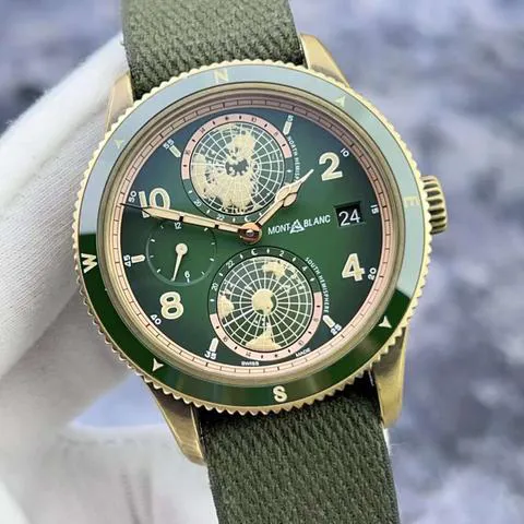 Montblanc 1858 MB119909 42mm Titanium and Aluminium Green