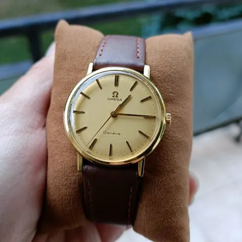 Omega Genève 131.019 34mm Yellow gold Champagne