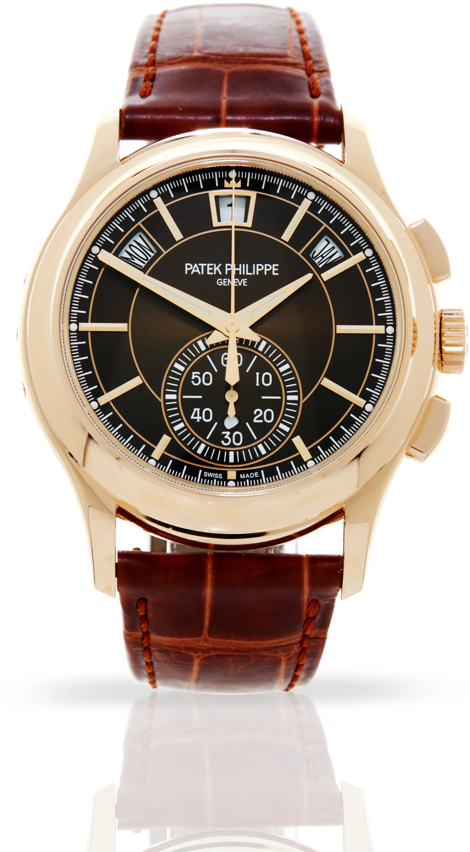 Patek Philippe Annual Calendar Chronograph 5905R-001 42mm Rose gold Brown