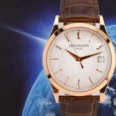 Patek Philippe Calatrava 5296R-010 38mm Rose gold Silver