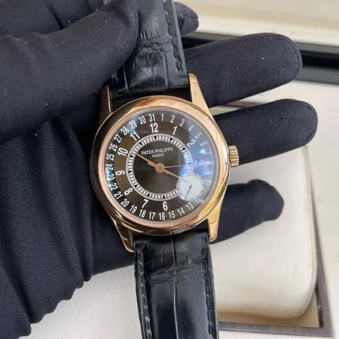 Patek Philippe Calatrava 6000R 37mm Rose gold Brown 3