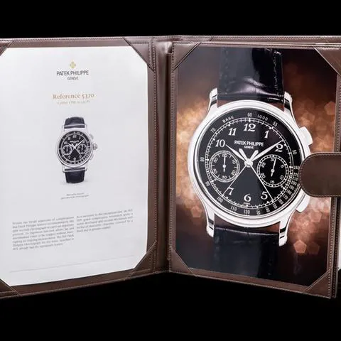 Patek Philippe Split-Seconds Chronograph 5370P-001 41mm Platinum Black 11