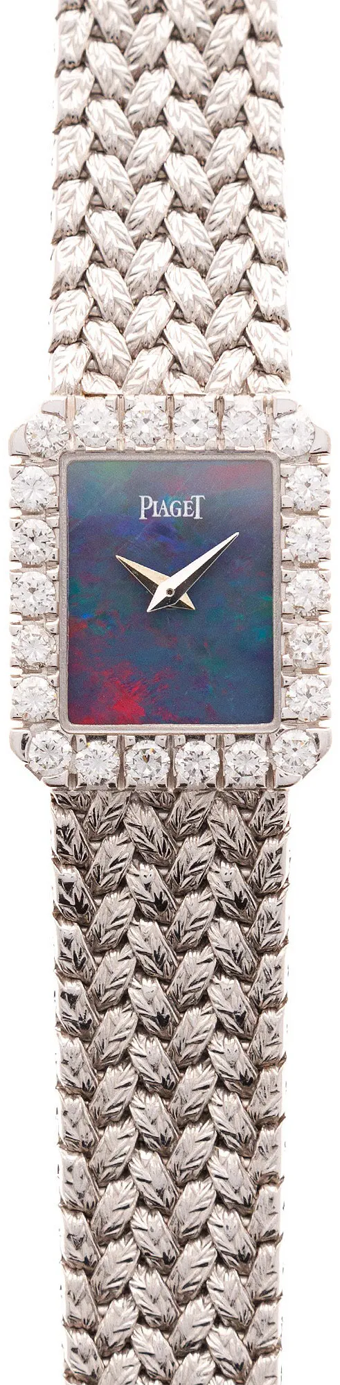 Piaget Vintage 15244 15mm  18k WG Opal