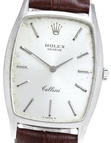 Rolex Cellini 3807 26mm White gold Silver