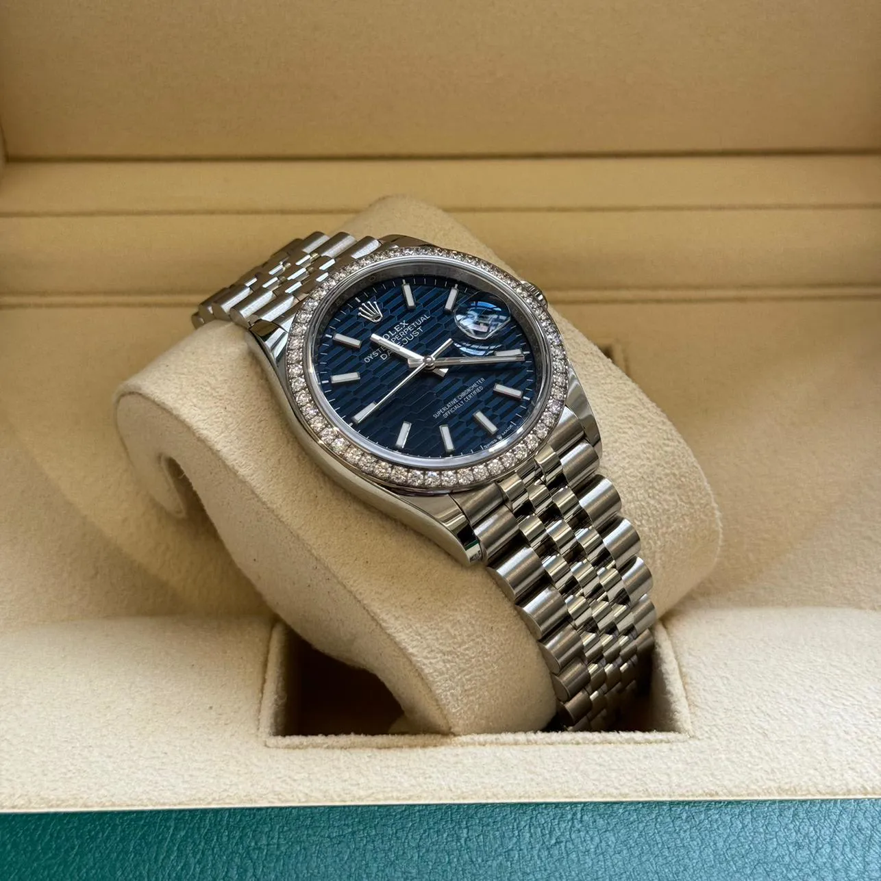 Rolex Datejust 126284RBR-0041 36mm White gold and Oystersteel Blue