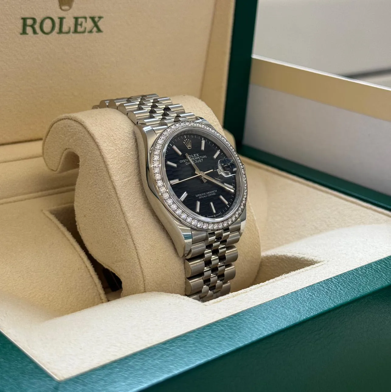 Rolex Datejust 126284RBR-0041 36mm White gold and Oystersteel Blue 2