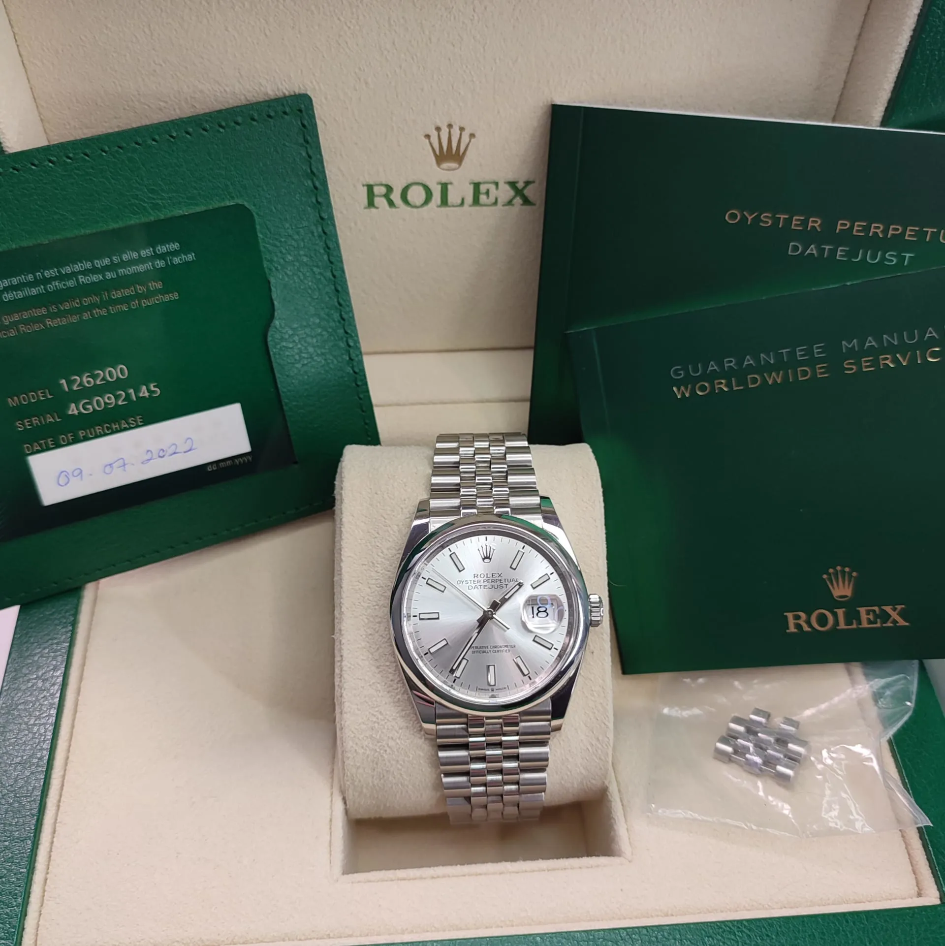 Rolex Datejust 36 126200-0001 36mm Oystersteel Silver 7