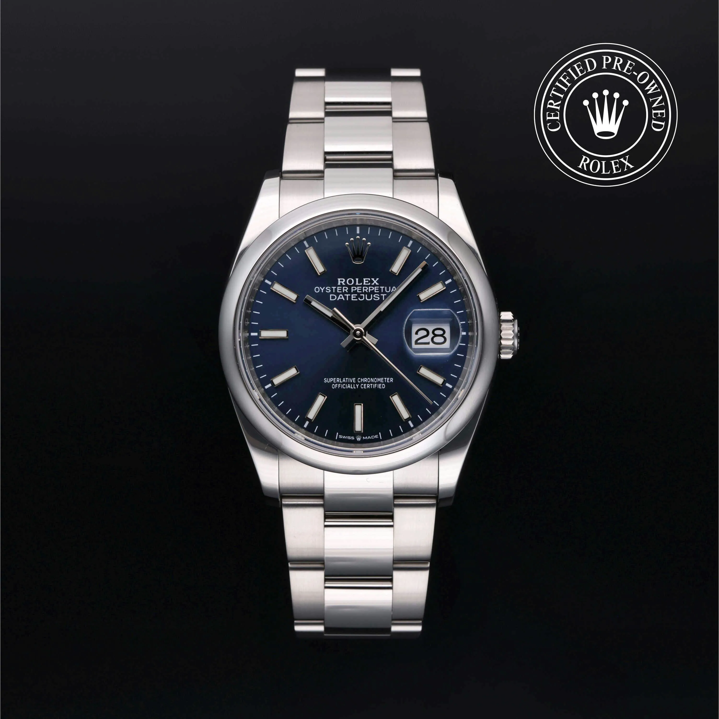 Rolex Datejust 36 126200-0006 36mm Oystersteel Blue