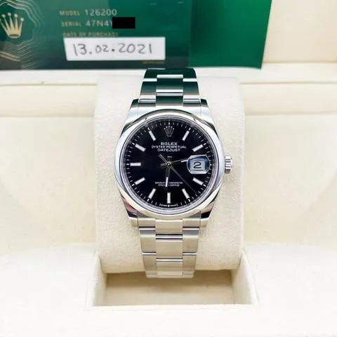 Rolex Datejust 36 126200 36mm Stainless steel Black