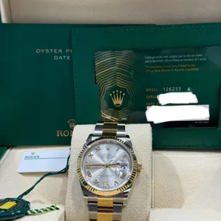 Rolex Datejust 126233-0032 Yellow gold and Oystersteel Silver