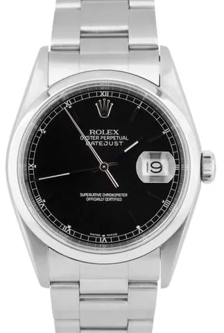 Rolex Datejust 36 16200 36mm Stainless steel Black