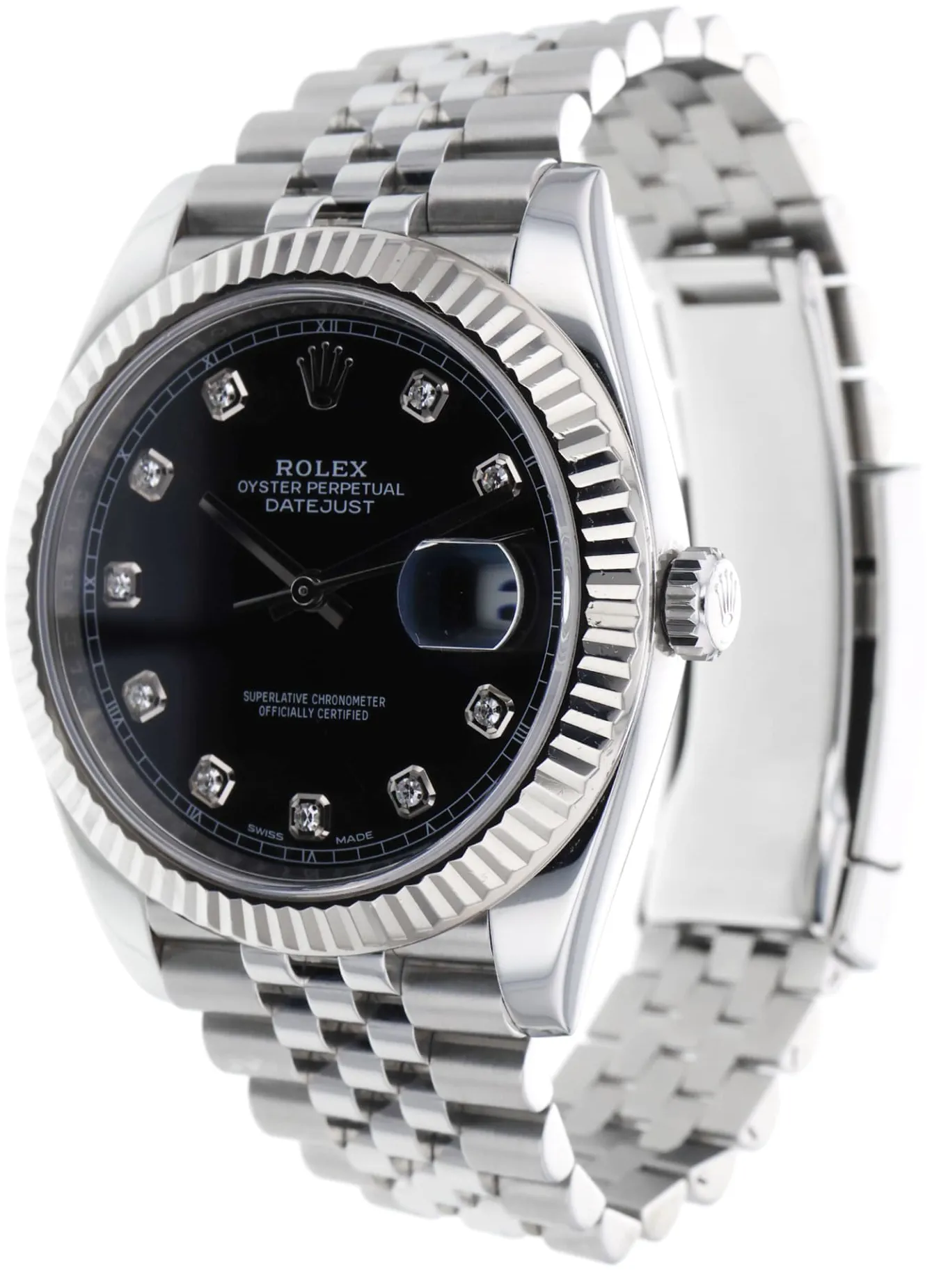 Rolex Datejust 41 126334-0012 41mm White gold and Oystersteel Black 1