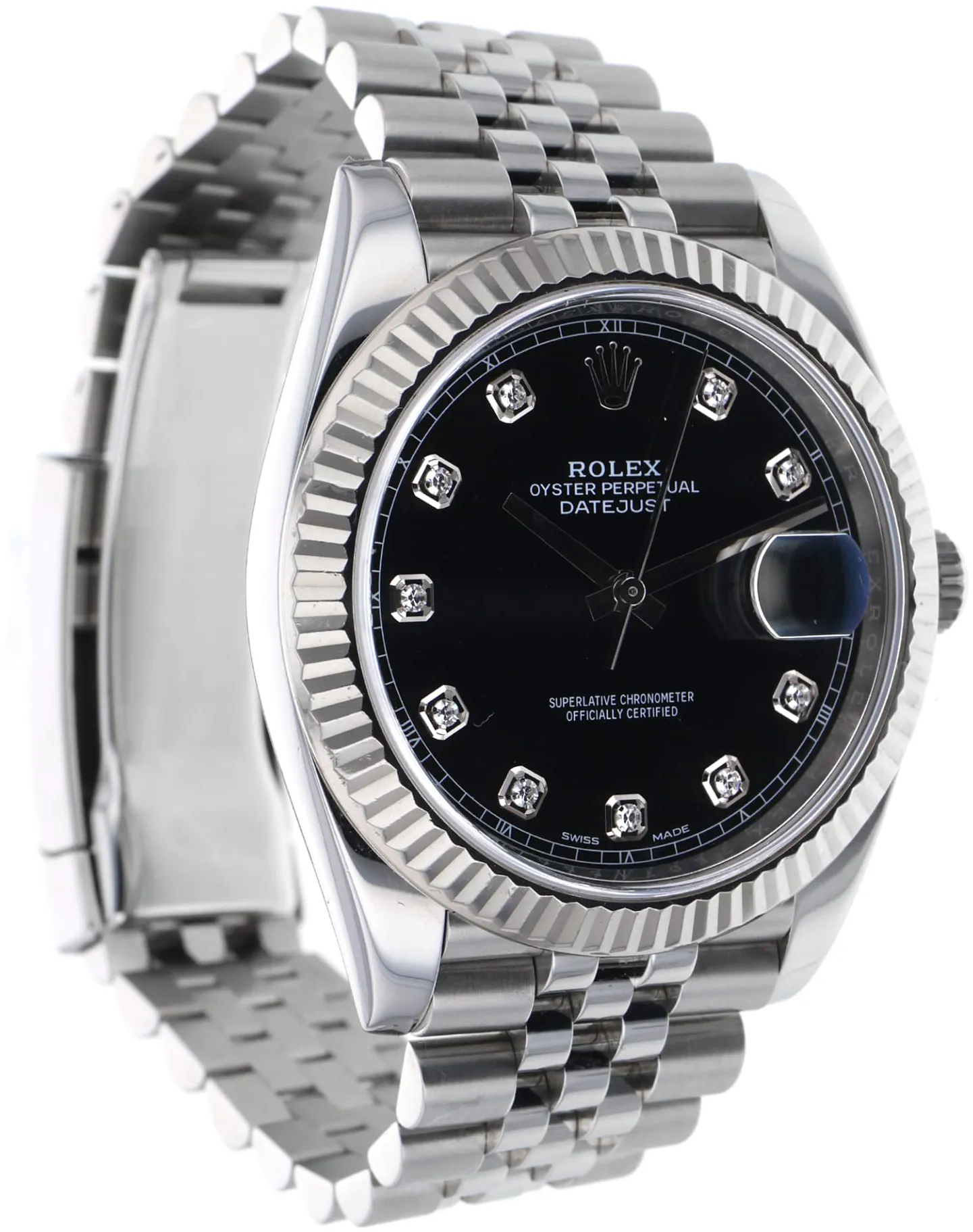 Rolex Datejust 41 126334-0012 41mm White gold and Oystersteel Black 2