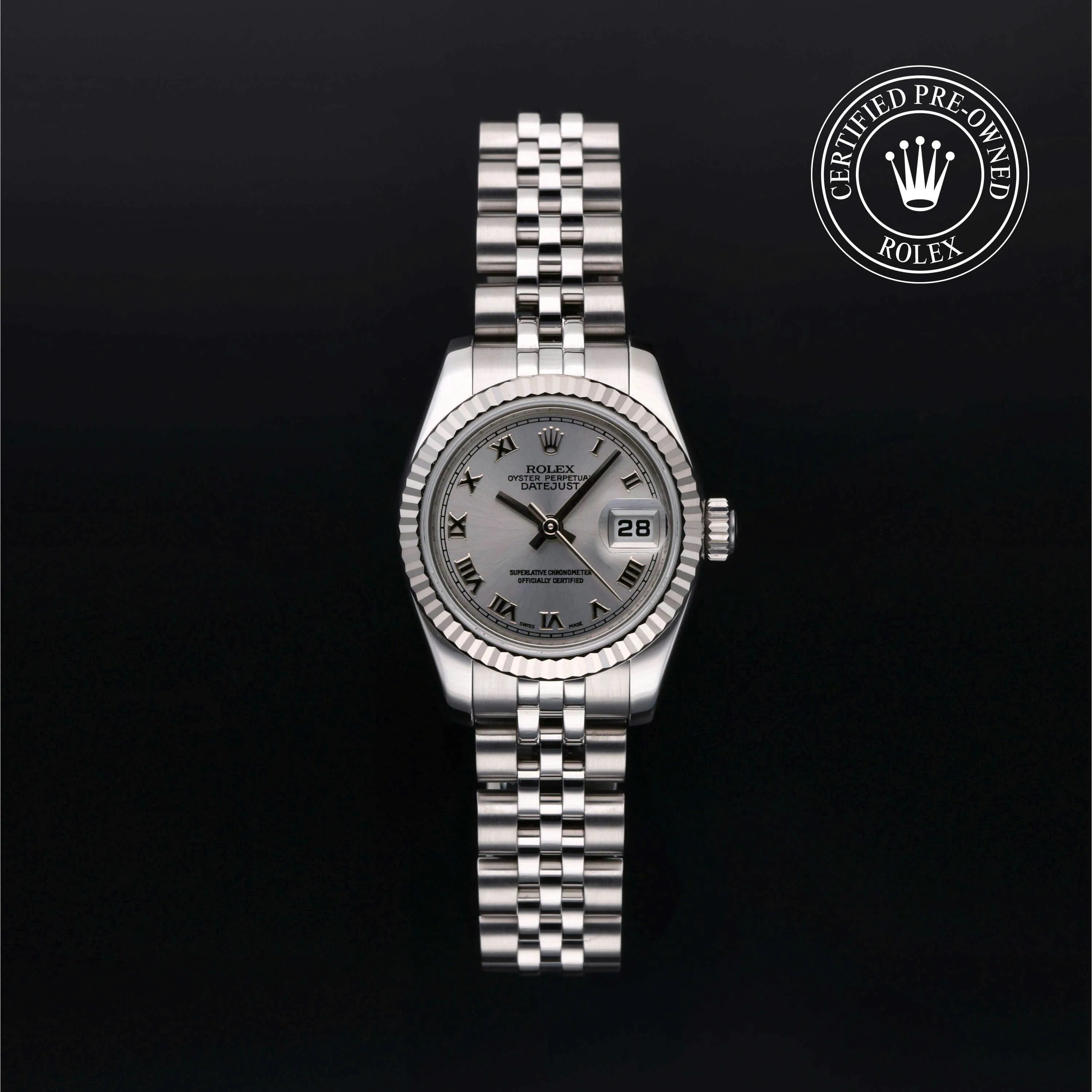 Rolex Lady-Datejust 179174 26mm Stainless steel Silver