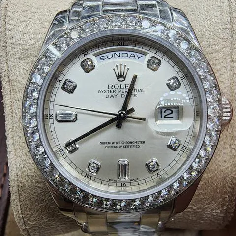 Rolex Day-Date 18946 39mm Platinum Gray