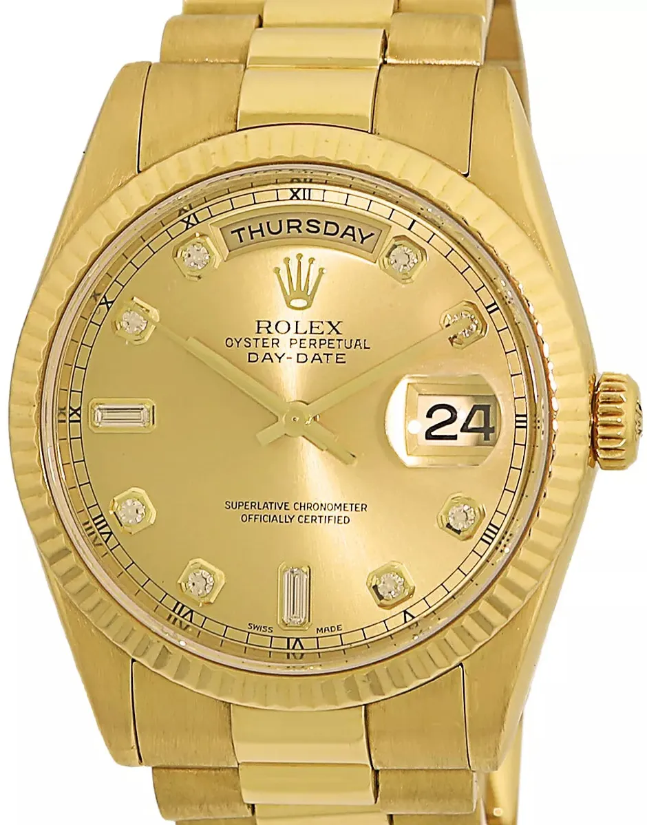 Rolex Day-Date 36 118238 36mm Yellow gold Champagne